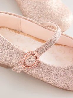 Gelegenheidskleding|Next Roze glitter - Mary Jane gelegenheidsschoenen voor bloemenmeisjes