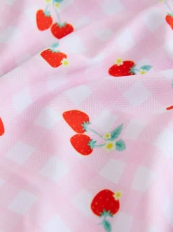Badkleding*Next - Badpak met ruches (3 - 16 jr) Roze kersen geruit