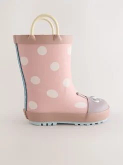 Laarzen|Next Roze lieveheersbeestje - Laarzen met handgreep