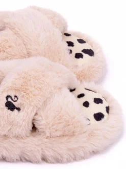 Pantoffels*Vanilla Underground - Fluffy Slippers Roze met Barbie
