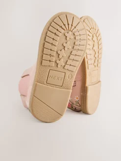 Boots|Next - Chelsea enkellaars Roze met borduursel