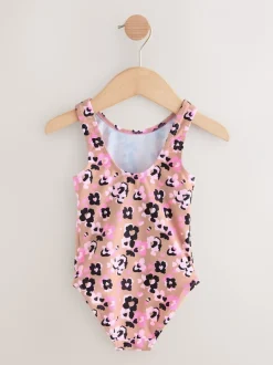 Badkleding|Badkleding*Next - Badpak (3 mnd-7 jr) Roze met dierenprint