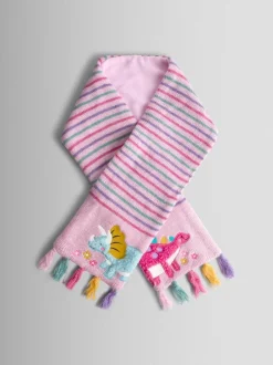 Mutsjes En Antikrabwantjes|Mutsen, Handschoenen En Sjaals*Jojo Maman Bébé - Scarf Roze met dinoprint