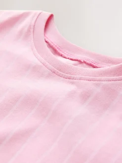 Jurken|Jurken|Next Roze met eenhoornprint - Jurk met lange mouwen en versiering (3mnd -7jr)