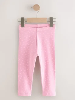 Broeken En Leggings*Next - Verpakking van 3 leggings (3 mnd-7 jr) Roze met eenhoornprint
