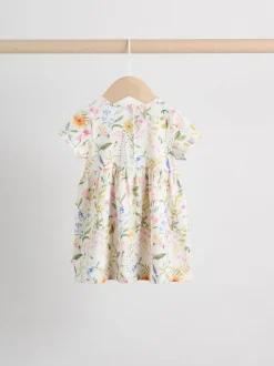 Gelegenheidskleding|Jurken*Next - Baby Short Sleeve Dress 2 Pack (0mths-3yrs) Roze met elfjes
