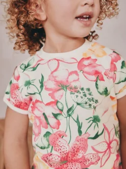 Nachtkleding En Pyjama's|Pyjama's|Next - Verpakking van 3 korte pyjama's (9mnd -10jr) Roze met elfjes