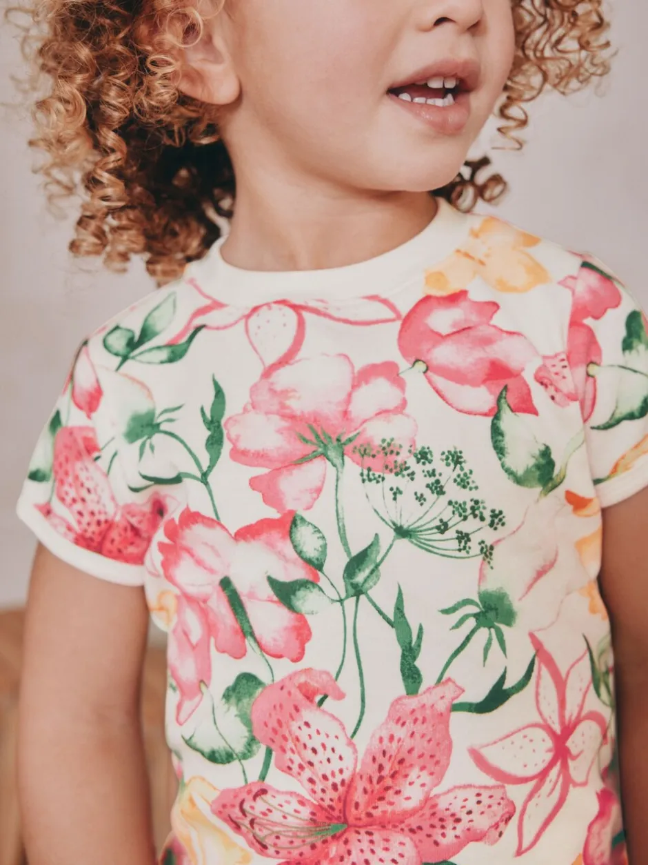 Nachtkleding En Pyjama's|Pyjama's|Next - Verpakking van 3 korte pyjama's (9mnd -10jr) Roze met elfjes
