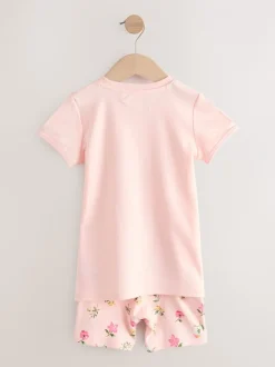 Nachtkleding En Pyjama's|Pyjama's|Next - Verpakking van 3 korte pyjama's (9mnd -10jr) Roze met elfjes