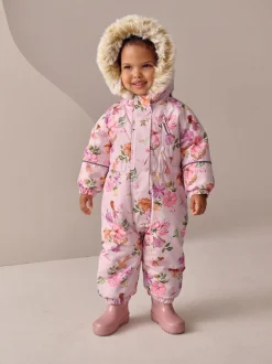 Jassen, Jacks En Kinderwagenpakjes|Jassen En Jacks*Next - Waterdicht sneeuwpak met print (3mnd-7jr) Roze met elfjes