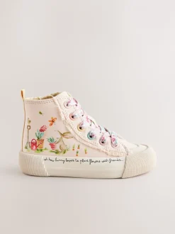 Sneakers*Next Roze met figuurtjes - Hoge sneakers