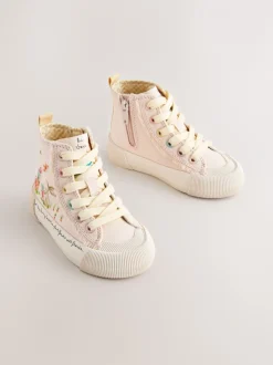 Sneakers*Next Roze met figuurtjes - Hoge sneakers