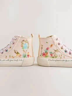 Sneakers*Next Roze met figuurtjes - Hoge sneakers