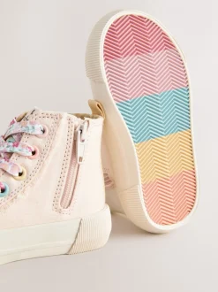 Sneakers*Next Roze met figuurtjes - Hoge sneakers