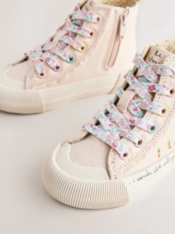 Sneakers*Next Roze met figuurtjes - Hoge sneakers