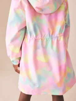 Jassen En Jacks*Next Roze met gemarmerde print - Waterproof Printed Cagoule (3-16yrs)