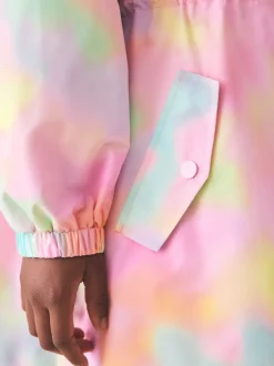 Jassen En Jacks*Next Roze met gemarmerde print - Waterproof Printed Cagoule (3-16yrs)
