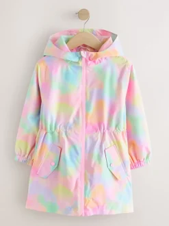 Jassen En Jacks*Next Roze met gemarmerde print - Waterproof Printed Cagoule (3-16yrs)