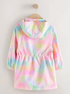 Jassen En Jacks*Next Roze met gemarmerde print - Waterproof Printed Cagoule (3-16yrs)