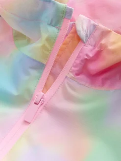 Jassen En Jacks*Next Roze met gemarmerde print - Waterproof Printed Cagoule (3-16yrs)