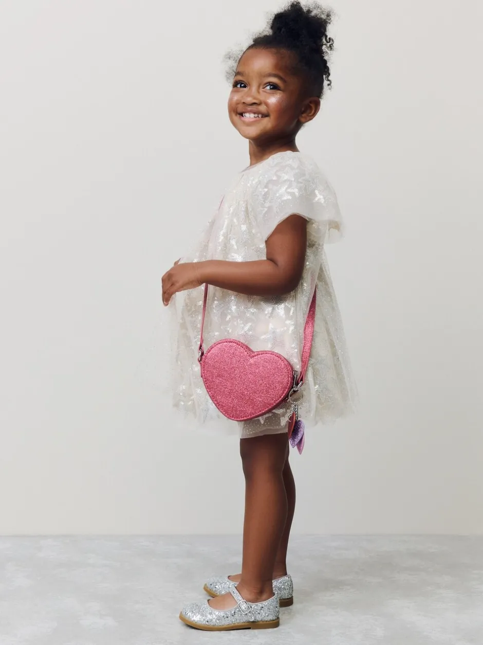 Tassen*Next Roze met hartjesprint - Cross Body Nolvetly Heart Party Bag