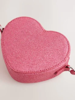Tassen*Next Roze met hartjesprint - Cross Body Nolvetly Heart Party Bag