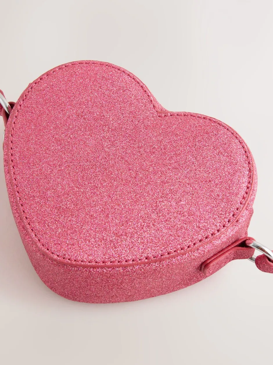 Tassen*Next Roze met hartjesprint - Cross Body Nolvetly Heart Party Bag