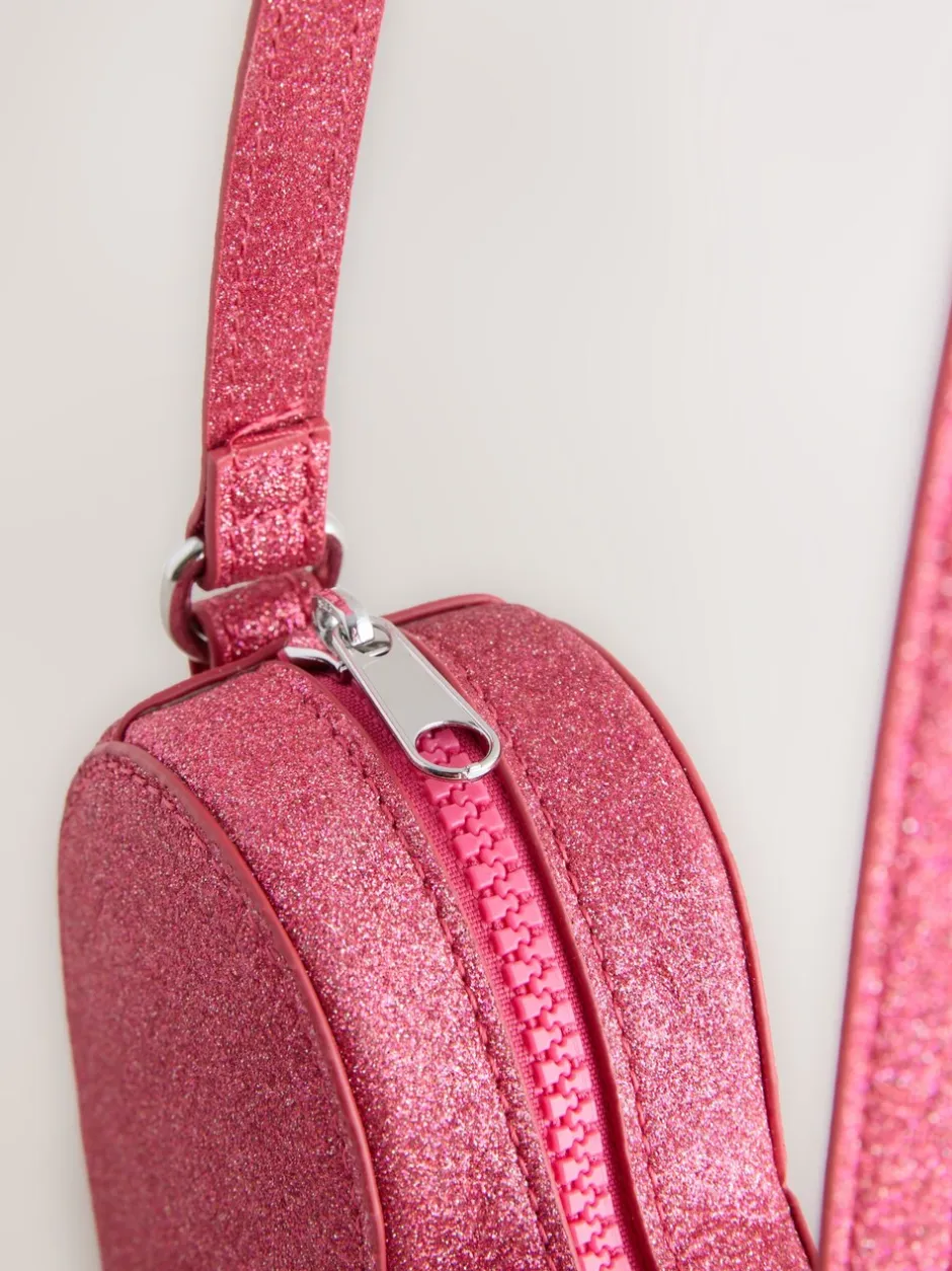 Tassen*Next Roze met hartjesprint - Cross Body Nolvetly Heart Party Bag