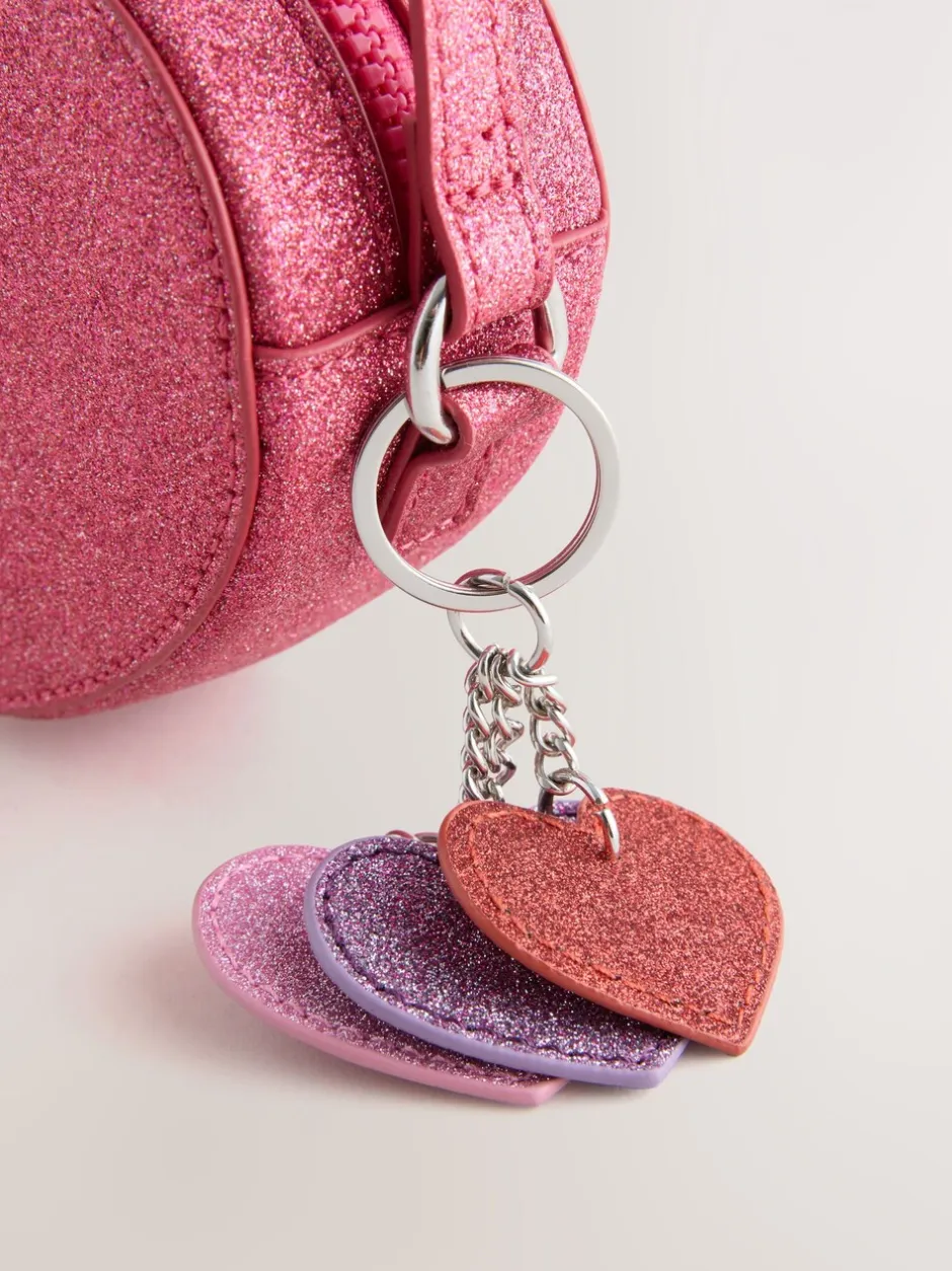 Tassen*Next Roze met hartjesprint - Cross Body Nolvetly Heart Party Bag