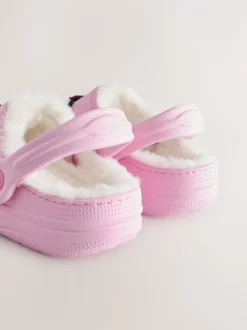 Pantoffels*Next - Pantoffelklompen Roze met hartjesprint