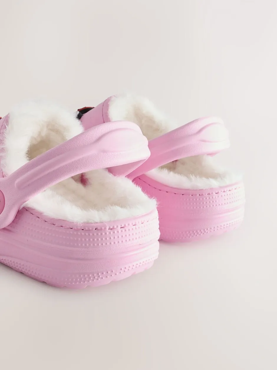 Pantoffels*Next - Pantoffelklompen Roze met hartjesprint