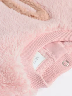Sets En Combisets|Truien En Breisels|Next - 2 -delige Set van Fleece Tops en Leggings voor Baby''s (0mnd-2jr) Roze met konijnen
