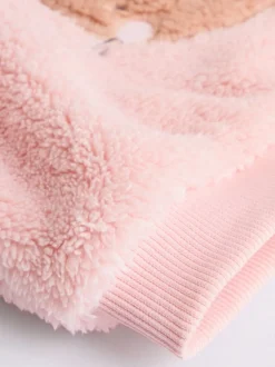 Sets En Combisets|Truien En Breisels|Next - 2 -delige Set van Fleece Tops en Leggings voor Baby''s (0mnd-2jr) Roze met konijnen