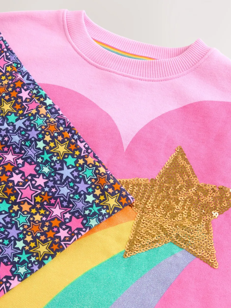 Sweaters En Hoody´S|Little Bird by Jools Oliver - 2 Piece Jumper and Leggings Set Roze met regenbooghartjes