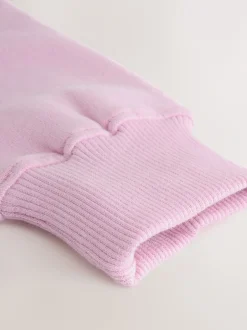 Sets En Outfits|Sweaters En Hoody´S|Next - Set van sweatshirt en joggingbroek met wijde pijpen (3-16jr) Roze met slogan