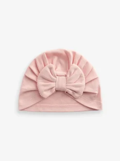 Mutsjes En Antikrabwantjes|Mutsen, Handschoenen En Sjaals|Next - Set van 2 babyturbanen (0-18mnd) Roze modern
