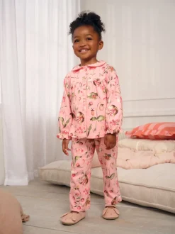 Nachtkleding En Pyjama's|Pyjama's*Next - Geweven pyjama met knopen (9 mnd-10 jr) Roze muisprint