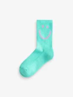 Sokken En Panty's|Sokken En Panty's*Next Roze, paars en blauwgroen personage - 3 Paar enkelsokken met verzachte zool en hoog katoengehalte