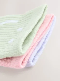 Sokken En Panty's|Multipacks*Next Roze, paars en groen - 3 Paar enkelsokken met verzachte zool en hoog katoengehalte