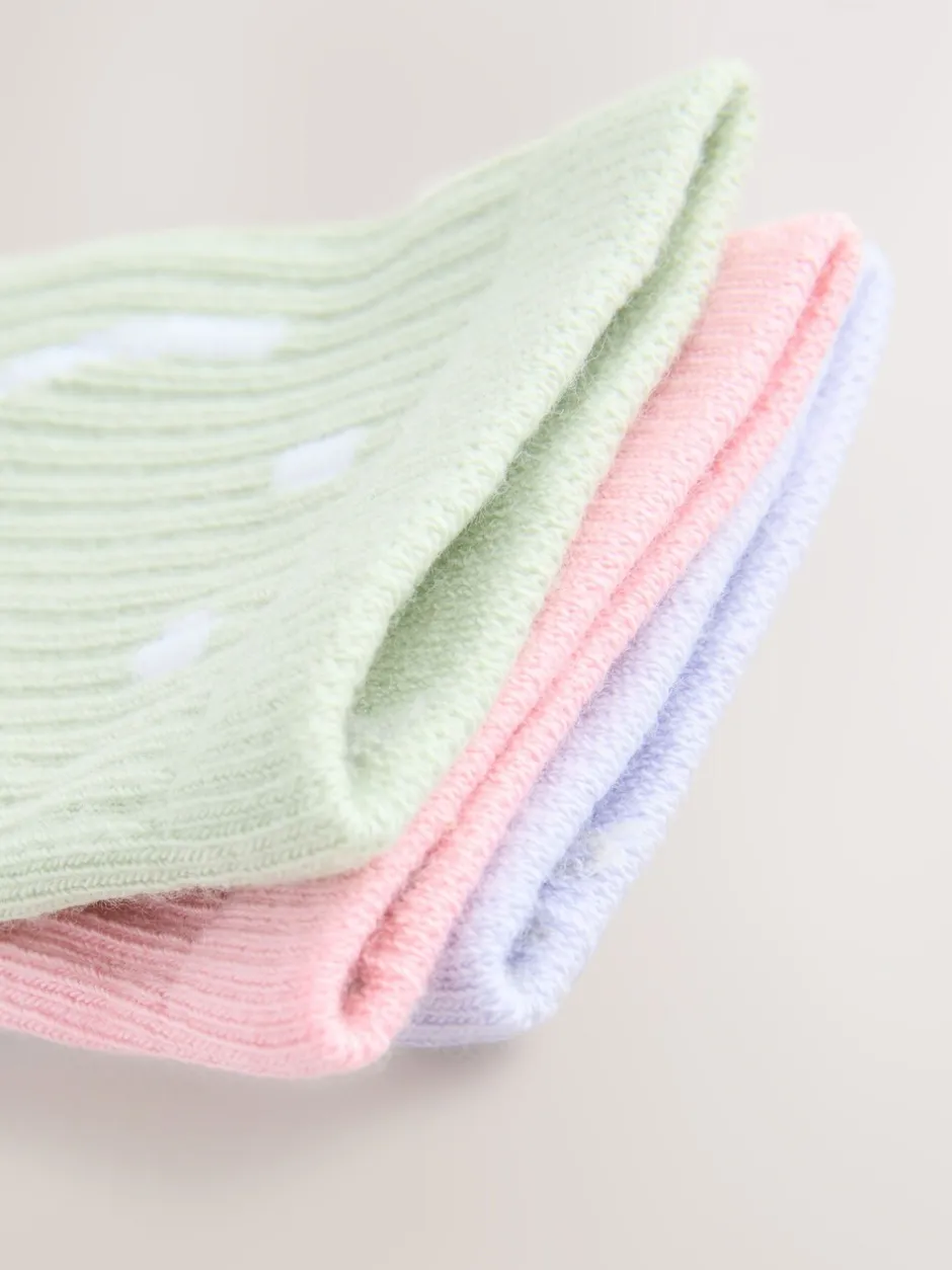 Sokken En Panty's|Multipacks*Next Roze, paars en groen - 3 Paar enkelsokken met verzachte zool en hoog katoengehalte
