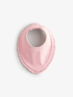 Slabbetjes|Next - Verpakking met 3 babyslabbetjes Roze ruches