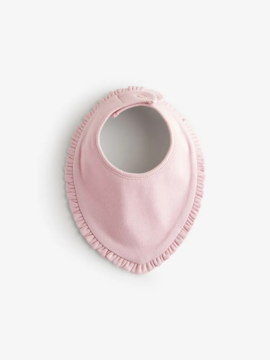 Slabbetjes|Next - Verpakking met 3 babyslabbetjes Roze ruches