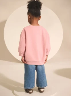 Sweaters En Hoody´S|Next Roze sprookjesfiguren - Sweatshirt met ronde hals (3 mnd-7 jr)