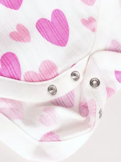 Rompertjes En Hemdjes*Next Roze ster - Set van 5 babyrompertjes met lange mouwen