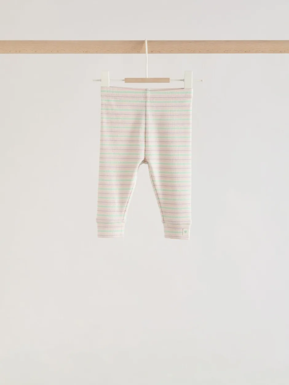 Tops|Sets En Outfits|Next Roze streep - 6 -delige set van top met lange mouwen en leggings (0mnd -3jr)