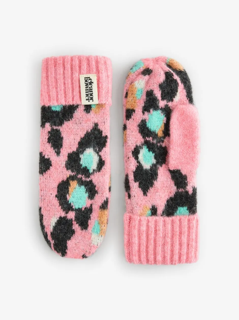 Mutsen, Handschoenen En Sjaals*Eleanor Bowmer - geruite wanten met lippenmotief Roze/blauw