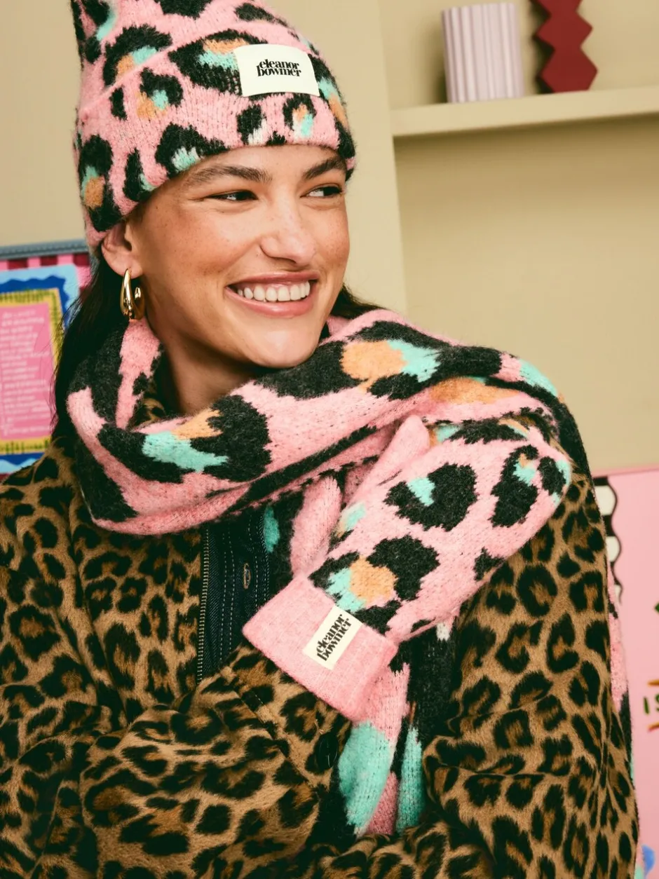 Mutsen, Handschoenen En Sjaals*Eleanor Bowmer - geruite wanten met lippenmotief Roze/blauw