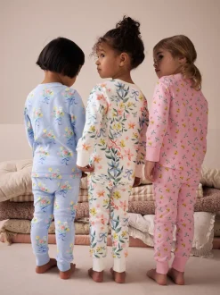 Nachtkleding En Pyjama's|Pyjama's*Next - Verpakking van 3 knusse pyjama's (9 mnd-16 jr) Roze/blauw