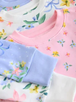 Nachtkleding En Pyjama's|Pyjama's*Next - Verpakking van 3 knusse pyjama's (9 mnd-16 jr) Roze/blauw