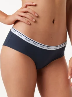 Onderbroeken*Next - 4 Katoenen slipjes met logotailleband Roze/blauw gestreept